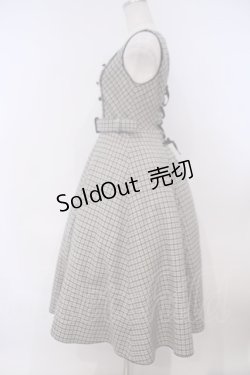 画像3: Victorian maiden / シャーロックチェックジャンパースカート  グレー O-26-01-29-001-CL-OP-OW-OS