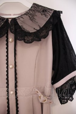 画像2: Rojita / サイドハートバックルビック衿ワンピース  ピンク×クロ O-26-01-29-008-LO-OP-IG-OS