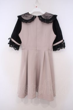 画像3: Rojita / サイドハートバックルビック衿ワンピース  ピンク×クロ O-26-01-29-008-LO-OP-IG-OS