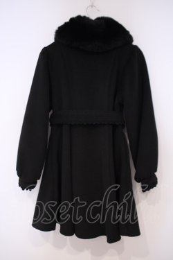 画像3: Rojita / ビジュ釦襟ファーコート F クロ O-26-01-29-009-LO-CO-OW-OS