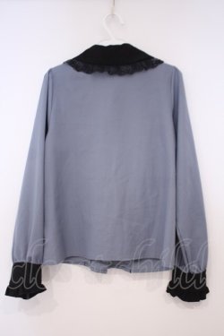 画像3: DearMyLove / クロス刺繍襟ブラウス M ブルー O-26-01-29-010-EL-BL-OW-OS