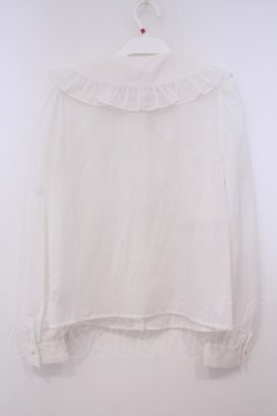 画像3: Ank Rouge / フリル襟ブラウス M シロ O-26-01-29-011-CA-BL-OW-OS