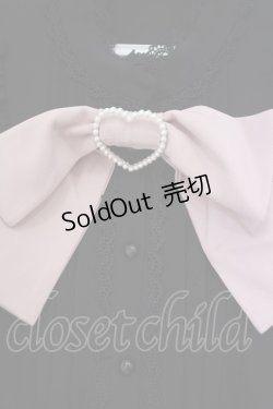 画像2: DearMyLove / ハートバックルリボンオフショルブラウス M クロ×ピンク O-26-01-29-012-EL-BL-OW-OS