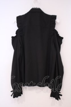 画像3: DearMyLove / ハートバックルリボンオフショルブラウス M クロ×ピンク O-26-01-29-012-EL-BL-OW-OS