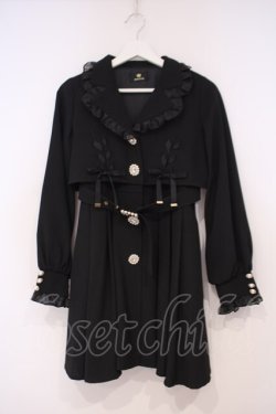 画像1: Rojita / シアーフリルトレンチコート F クロ O-26-01-29-013-LO-CO-OW-OS