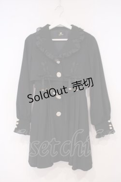 画像1: Rojita / シアーフリルトレンチコート F クロ O-26-01-29-013-LO-CO-OW-OS