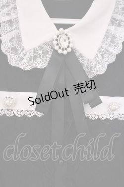 画像2: DearMyLove / ビジューブローチレースブラウス M クロ O-26-01-29-014-EL-BL-OW-OS