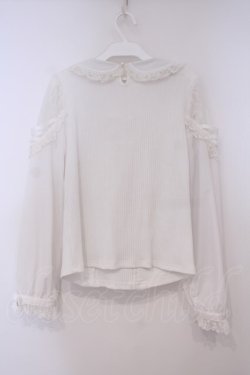 画像4: LIZ LISA / ティアラリボンリブカットブラウス 0 シロ O-26-01-29-015-LO-TO-OW-OS