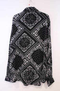 画像2: Jamie エーエヌケー / バンダナプリントシャツ  クロ O-26-01-29-018-LO-BL-OW-OS