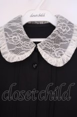 画像2: DearMyLove / レース重ねハートリボンフリルブラウス M クロO-26-01-29-019-EL-BL-OW-ZT586 (2)