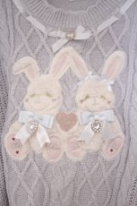 画像2: LIZ LISA / Twin Bunniesニットトップス 0 サックスO-26-01-29-020-LO-TO-OW-ZT586 (2)