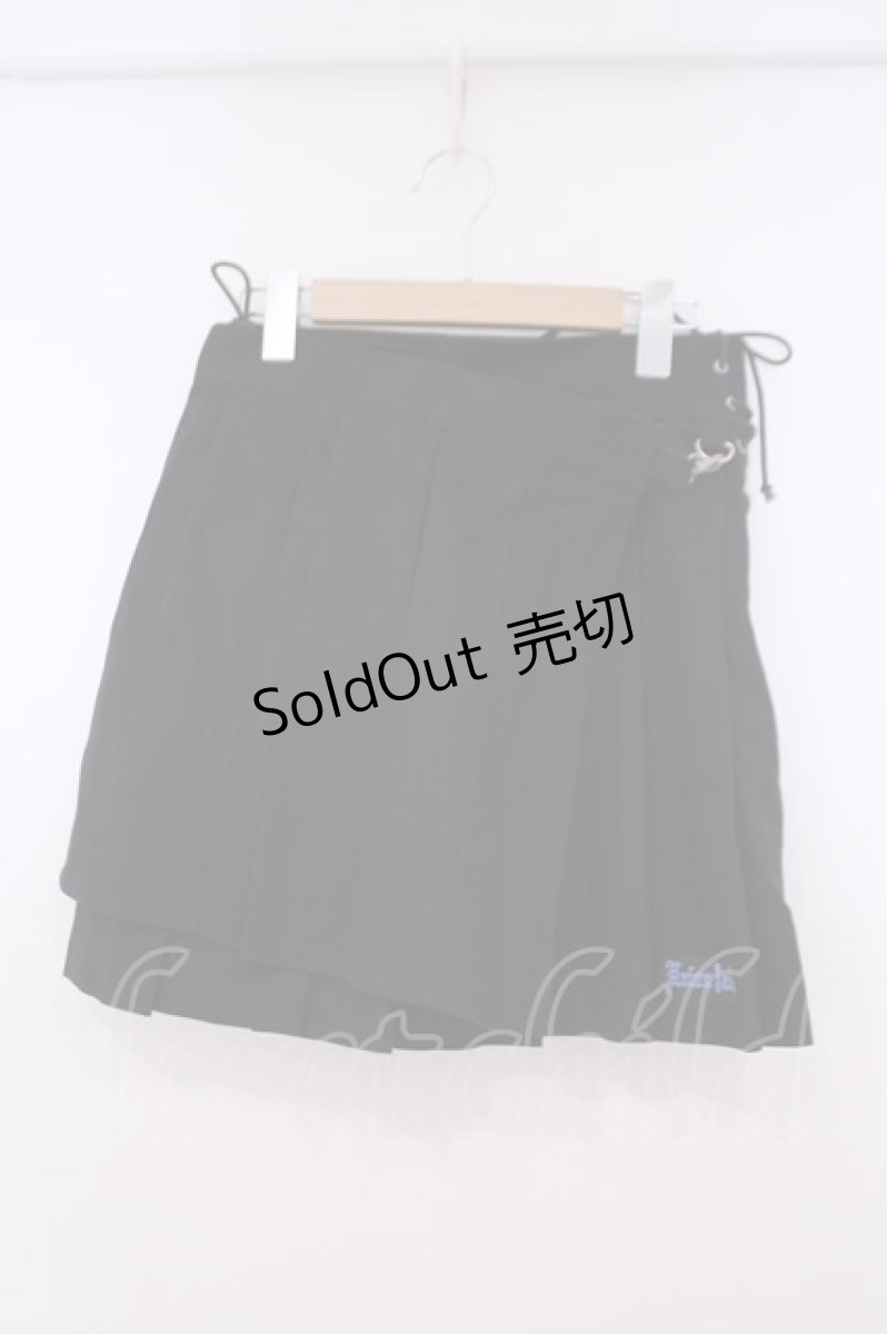 画像1: UNION JACK / ラップ付きプリーツミニスカート  ブラック O-26-01-29-022-PU-SK-OW-OS (1)