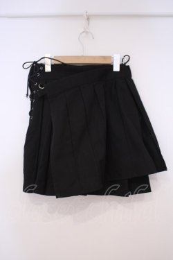 画像4: UNION JACK / ラップ付きプリーツミニスカート  ブラック O-26-01-29-022-PU-SK-OW-OS