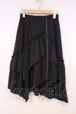 画像1: BPN / アシンメトリーフリルスカート M ブラック O-26-01-29-023-GO-SK-OW-OS (1)