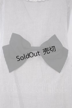 画像3: metamorphose / 半袖フリルリボンワンピース  グレー O-26-01-29-002-ME-OP-YM-OS