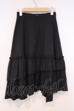 画像4: BPN / アシンメトリーフリルスカート M ブラック O-26-01-29-023-GO-SK-OW-OS