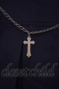 画像2: BPN / クロスチェーン付きアシメプリーツスカート M ブラック O-26-01-29-024-GO-SK-OW-OS