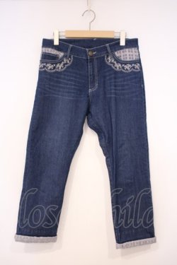 画像1: axes femme / 花刺 ボーイフレンドデニムパンツ L インディゴ O-26-01-29-026-AX-PA-OW-OS