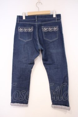 画像2: axes femme / 花刺 ボーイフレンドデニムパンツ L インディゴ O-26-01-29-026-AX-PA-OW-OS