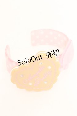 画像1: Angelic Pretty / Wonderクッキーバングル  ピンク×ブラウン O-26-01-30-052-AP-AC-OW-OS