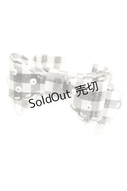 画像1: BABY,THE STARS SHINE BRIGHT / ギンガムリボンブレスレット  クロ O-26-01-30-055-BA-AC-OW-ZT575-F006