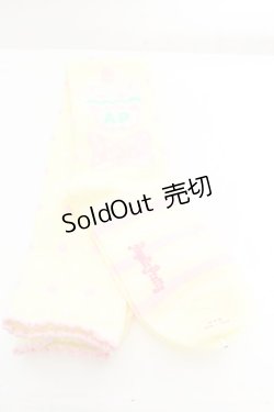 画像1: Angelic Pretty / ホイップマジックオーバーニーソックス  イエロー O-26-01-30-062-AP-ZA-OW-OS