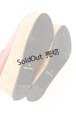 画像4: an another angelus / クロスストラップ厚底パンプス S アカ O-26-01-30-080-CA-SH-IG-OS