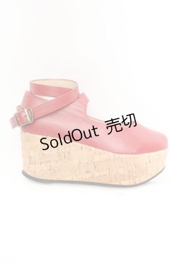 画像7: an another angelus / クロスストラップ厚底パンプス S アカ O-26-01-30-080-CA-SH-IG-OS