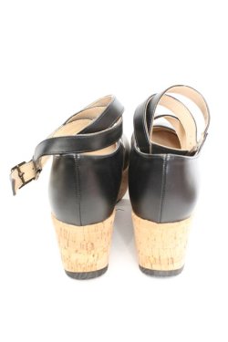 画像3: an another angelus / クロスストラップ厚底パンプス M クロ O-26-01-30-081-CA-SH-IG-OS