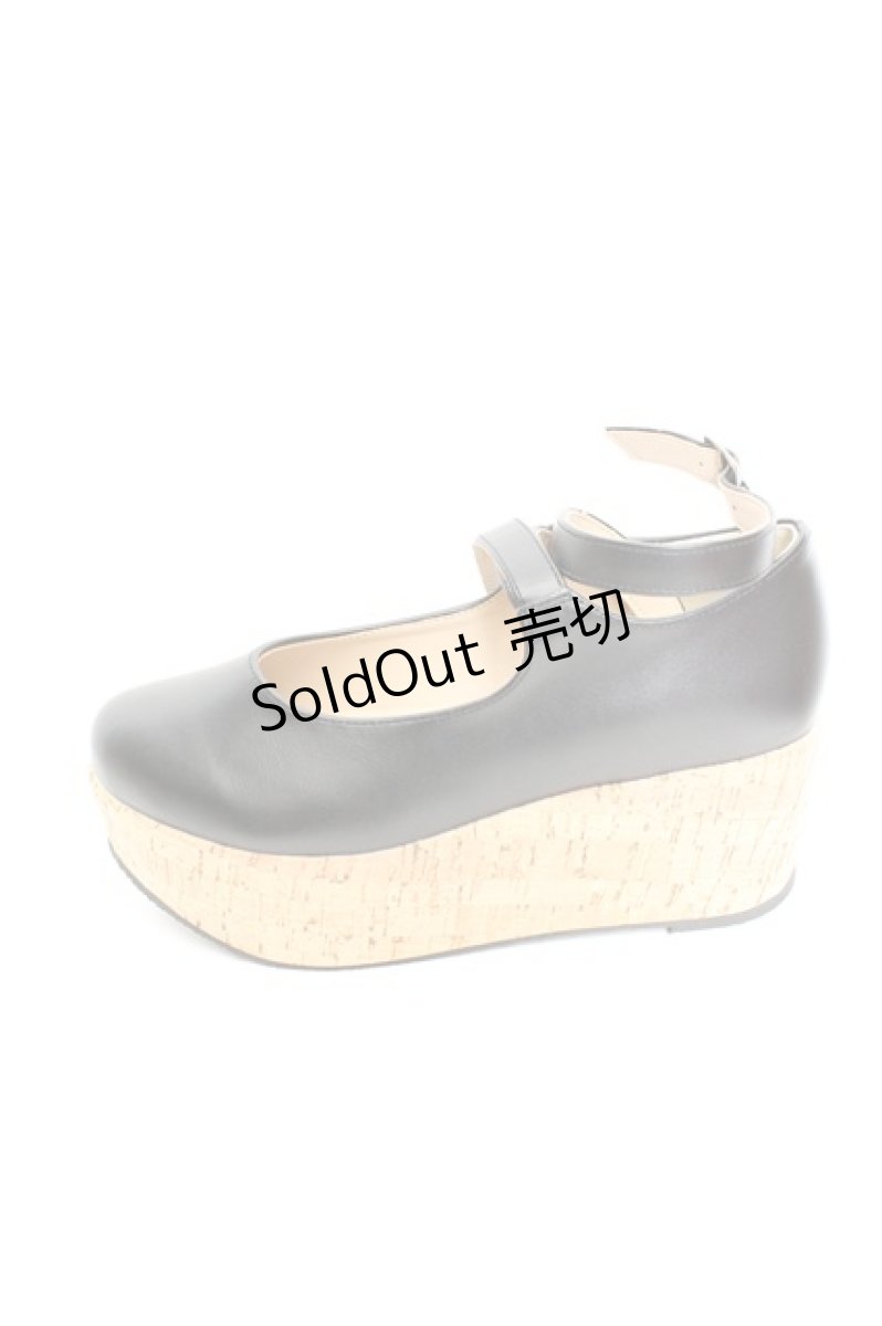 画像6: an another angelus / クロスストラップ厚底パンプス M クロ O-26-01-30-081-CA-SH-IG-ZTK034 (6)
