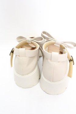 画像3: Fi.n.t / ビッグリボン厚底パンプス M アイボリー O-26-01-30-082-CA-SH-IG-OS
