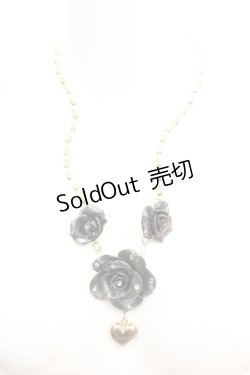 画像2: metamorphose / ローズネックレス  クロ O-26-01-30-085-ME-AC-OW-OS