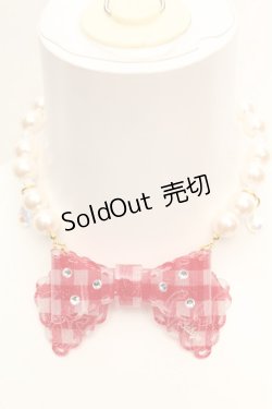 画像1: BABY,THE STARS SHINE BRIGHT / メルティーヌパールネックレス  アカ O-26-01-30-086-BA-AC-OW-OS