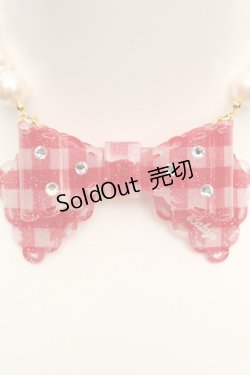 画像2: BABY,THE STARS SHINE BRIGHT / メルティーヌパールネックレス  アカ O-26-01-30-086-BA-AC-OW-OS