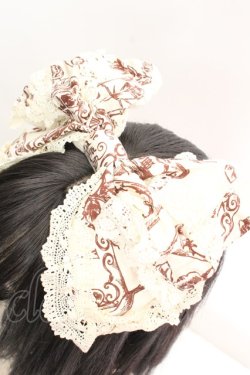 画像2: ALICE and the PIRATES / TAROT CARD 柄リボンカチューシャ  生成り O-26-01-30-008-PA-AC-IG-OS