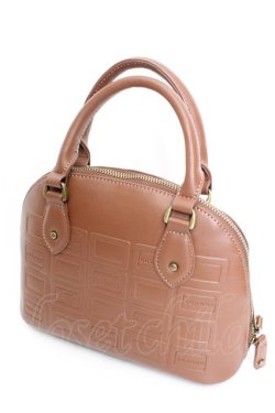 画像1: Maison de FLEUR Petite Robe canone / パキっと割れないエンボスバッグ  ブラウン O-26-01-30-090-EL-BG-OW-OS