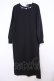 画像1: axes femme / 裏起毛素材カットワンピース  クロ O-26-01-30-1033-AX-OP-IG-OS (1)