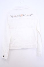 画像3: axes femme / 花刺繍デニムジャケット  シロ O-26-01-30-1037-AX-JA-IG-ZT574 (3)