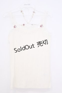 画像1: axes femme / ホルター付きガーデンキャミ  オフシロ O-26-01-30-1039-AX-TO-IG-OS