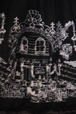 画像2: axes femme / パネル柄カットスカート  クロ O-26-01-30-1042-AX-SK-IG-OS