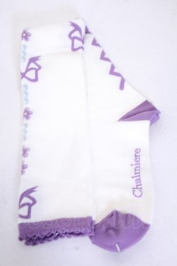 画像1: Chalmiere / フローラパールオーバーニー  ラベンダー O-26-01-30-1047-EL-ZA-OW-OS