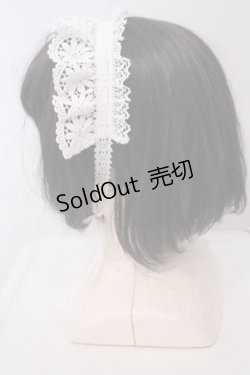 画像2: Angelic Pretty / Grace Laceヘッドドレス  シロ O-26-01-30-1050-AP-AC-OW-ZT0204J