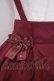 画像2: Amavel / ダブルリボンジャンパースカート M ワイン O-26-01-30-1007-CA-OP-OW-OS (2)