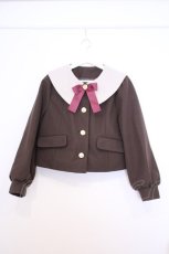 画像1: Amavel / セーラー襟ジャケット M ブラウン O-26-01-30-1010-CA-JA-OW-ZH (1)