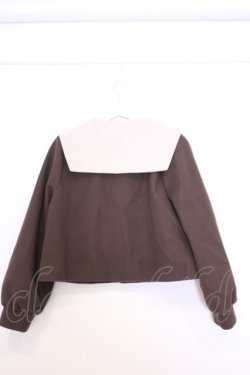 画像3: Amavel / セーラー襟ジャケット M ブラウン O-26-01-30-1010-CA-JA-OW-OS