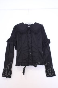 画像1: ACDC RAG / ウサピョンブラウス  ブラック O-26-01-30-1011-PU-BL-OW-OS