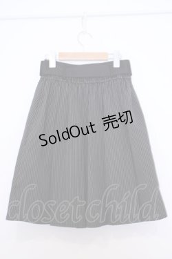 画像3: axes femme / ベルト付きプリーツミドルスカート F クロ O-26-01-30-1019-AX-SK-OW-ZT0202D