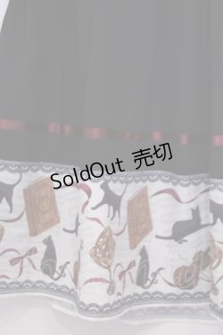 画像2: axes femme / ネコ柄パネルスカート M クロ O-26-01-30-1023-AX-SK-IG-OS