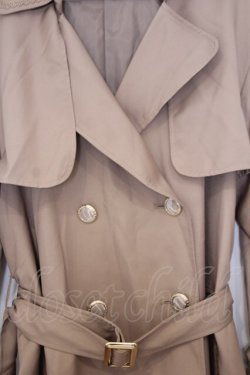 画像2: axes femme / プリーツレーストレンチコート  ベージュ O-26-01-30-1024-AX-CO-IG-ZT0202D