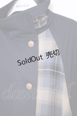 画像2: axes femme / バイカラーアシメロングコート  ネイビー O-26-01-30-1025-0-JA-IG-ZTC004